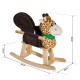 HOMCOM Animal Rocking Ride on Toy Chair for Kids with 32 Songs (Giraffe)