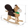 HOMCOM Animal Rocking Ride on Toy Chair for Kids with 32 Songs (Giraffe)