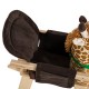 HOMCOM Animal Rocking Ride on Toy Chair for Kids with 32 Songs (Giraffe)