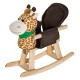 HOMCOM Animal Rocking Ride on Toy Chair for Kids with 32 Songs (Giraffe)