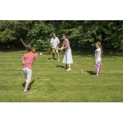 Traditional Garden Games Rounders Set In Canvas Carry Bag