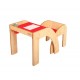 Little Helper FunStation Toddler Table and Chair Set (Red)