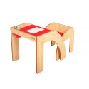 Little Helper FunStation Toddler Table and Chair Set (Red)