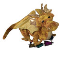 Cuddle Toys 728 18 cm Tall Topaz Golden Dragon Plush Toy