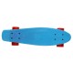 Ridge Retro Kids' Street Skateboard Blue/Red, 22 inch plastic frame, 1 speed 78a pu rubber wheels prefitted with abec 7 bearing