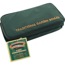 Traditional Garden Games 8 x 73mm Boules in Canvas Bag