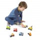 Melissa & Doug Wooden Construction Site Vehicles With Wooden Storage Tray (8 pcs)