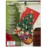 Bucilla Under The Tree Stocking Felt Applique Kit