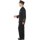 Smiffy's Adult men's Navy Officer Costume, Jacket, trousers, Mock Shirt and Hat, Troops, Serious Fun, Size L, 38818