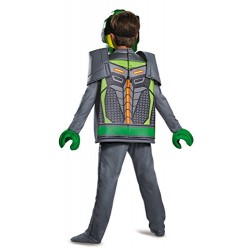 Lego Costume, Kids Nexo Aaron Deluxe Outfit, Medium, Age 7