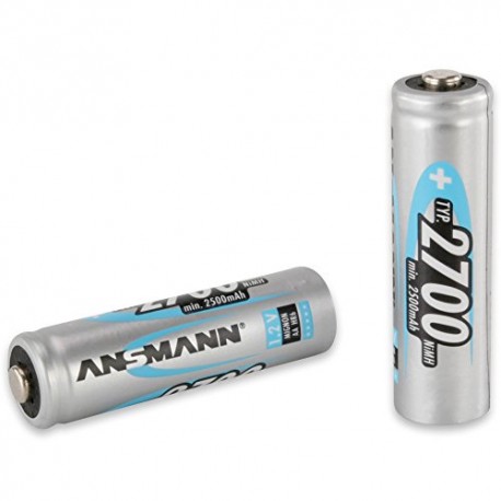 ANSMANN 2700mAh NiMH AA High Capacity Rechargeable Batteries (Pack of 4)