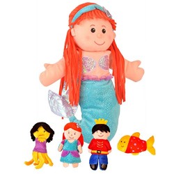 Little Mermaid Hand and Finger Puppet Set