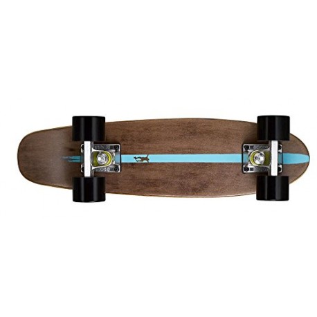 Ridge Maple Mini Cruiser Dark Dye NR2 Skateboard, 22