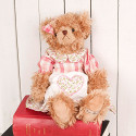 Jany Floral Super Soft Cuddy Bear Soft Toy 36cm