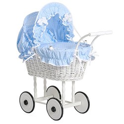 My Sweet Baby Unique Dolls Pram Model 71699 (Blue)