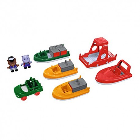 Aquaplay Boat Pack 8 pcs (6 boats + 2 puppets)