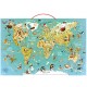 Vilac 76 x 50 x 1 cm World Map Magnetic Puzzle by Olivier (78