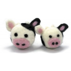 Dimensions Round and Woolly Cows Needle Felting Kit