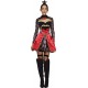 Fever Adult Women's Queen Of Hearts Costume, Dress, Attached Underskirt and Mini Crown, Once Upon a Time, Size M, 43479