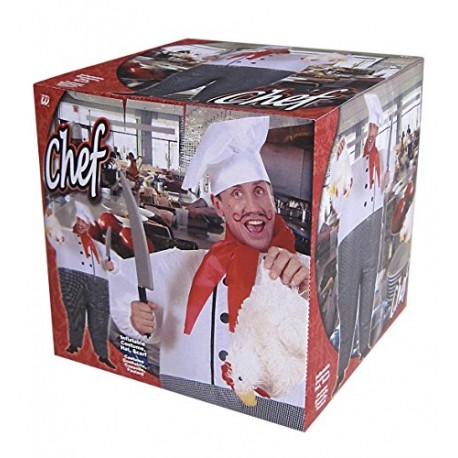 Mens Inflatable Chef Costume for TV Cartoon & Film Fancy Dress