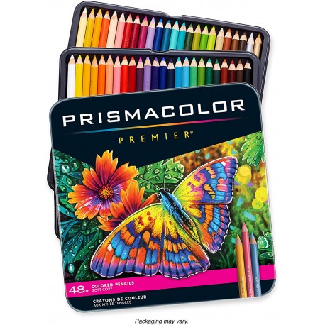 Sanford Wood Prismacolor Premier Colored Pencils 48 Pkg