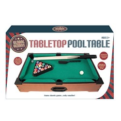 Global Gizmos 50 x 30 cm Deluxe Table Top Pool Game/Snooker Table Game