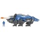 Power Rangers 42562 Movie Triceratops Battle Zord with Blue Ranger