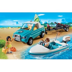 Playmobil 6864 Summer Fun Surfer Pickup with Speedboat with Underwater Motor