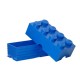 LEGO Brick 8 Knobs Stackable Storage Box, Blue, 12 Litre