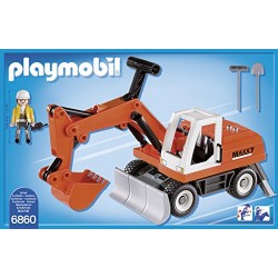 Playmobil 6860 City Action Construction Rubble Excavator with Function Shovel