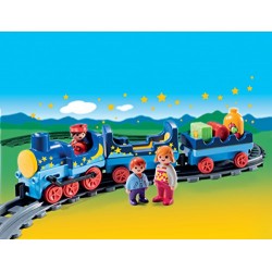 Playmobil 6880 1.2.3 Night Train with Track