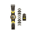 DC Comics Lego Batman Movie Batman Kids Minifigure Link Buildable Watch | Black/Yellow | Plastic | 28Mm Case Diameter| Analogue 