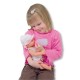 Melissa & Doug Mine to Love Annie 30 centimetre Drink and Wet Poseable Baby Doll With Potty, Bottle, Pacifier, Nappy, Dress