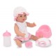 Melissa & Doug Mine to Love Annie 30 centimetre Drink and Wet Poseable Baby Doll With Potty, Bottle, Pacifier, Nappy, Dress