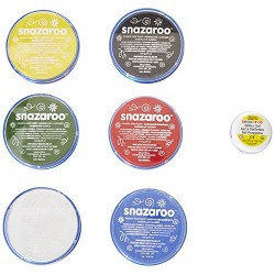 Snazaroo Face and Body Paint Mini Starter Kit, 14 Pieces