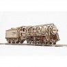 Ugears 70012 – Locomotive with Tender, 3D Wood Kit without glue