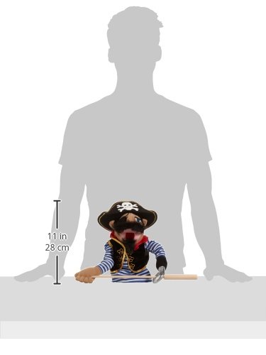 Melissa & Doug Pirate Puppet With Detachable Wooden Rod for Animated Gestures