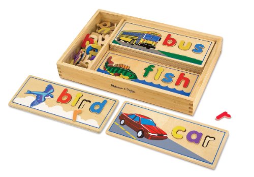 Melissa & Doug See & Spell Wooden Educational Toy With 8 Double